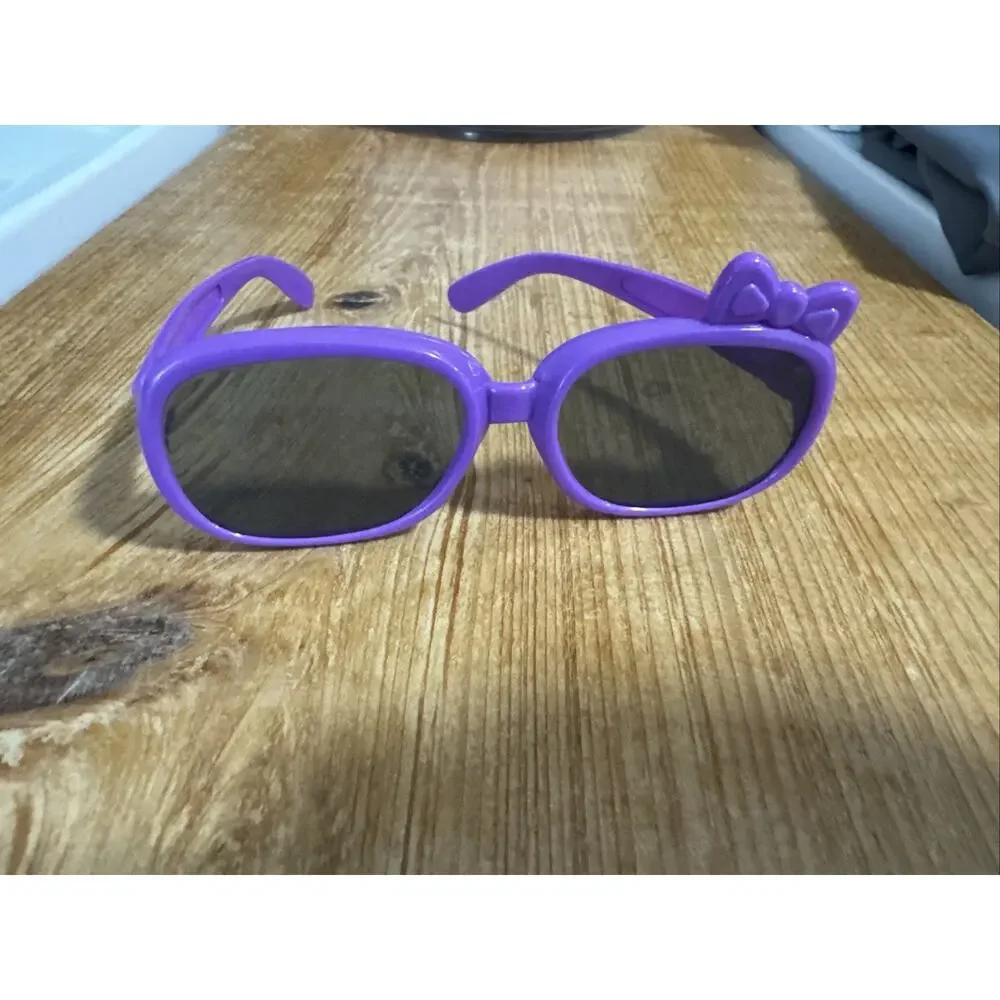 Children's Sunglasses Set - UV Protection, Purple and Yellow Frames